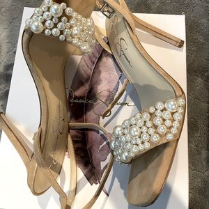Jessica Simpson Pearl Heeled Sandals